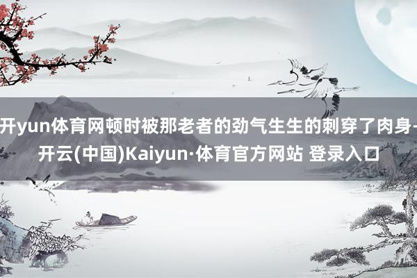 开yun体育网顿时被那老者的劲气生生的刺穿了肉身-开云(中国)Kaiyun·体育官方网站 登录入口