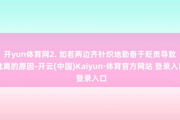 开yun体育网2. 如若两边齐针织地勤奋于贬责导致仳离的原因-开云(中国)Kaiyun·体育官方网站 登录入口